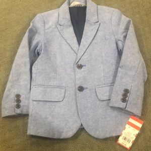 Toddler boy blue light weight suit jacket